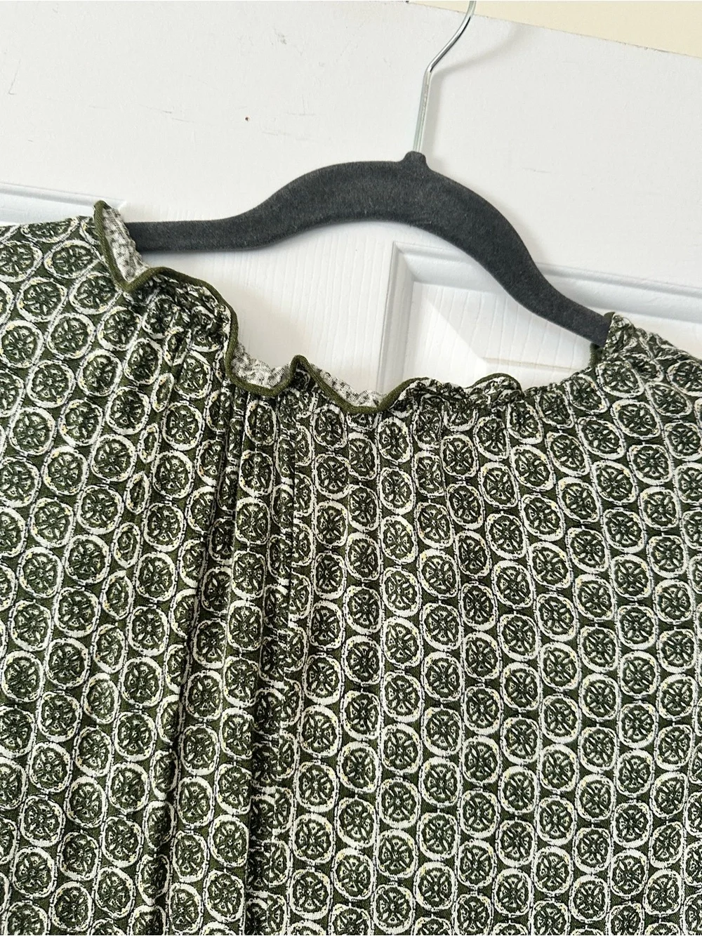 Max Studio Olive Printed Sleeveless Maxi Dress - Picture 8 of 8